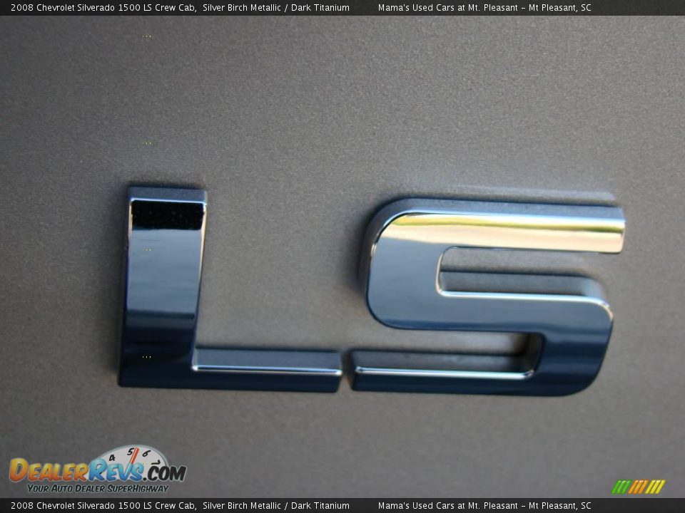 2008 Chevrolet Silverado 1500 LS Crew Cab Silver Birch Metallic / Dark Titanium Photo #28