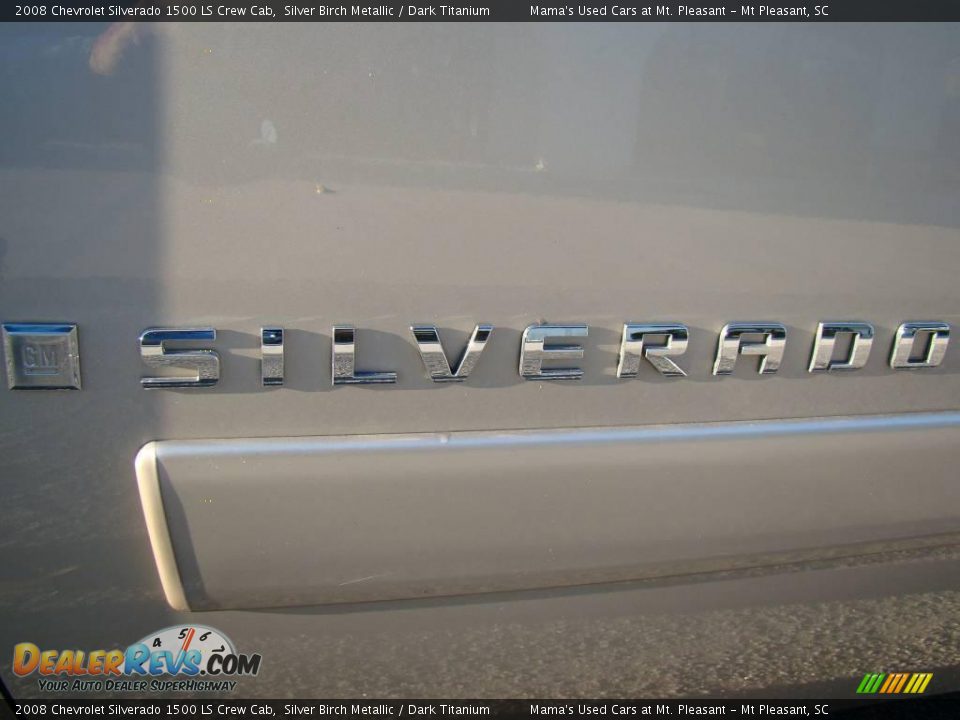 2008 Chevrolet Silverado 1500 LS Crew Cab Silver Birch Metallic / Dark Titanium Photo #29
