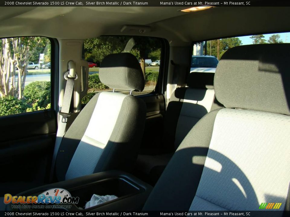 2008 Chevrolet Silverado 1500 LS Crew Cab Silver Birch Metallic / Dark Titanium Photo #30