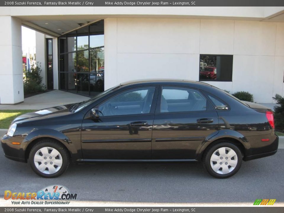 2008 Suzuki Forenza Fantasy Black Metallic / Grey Photo #2