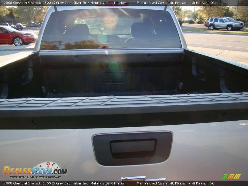 2008 Chevrolet Silverado 1500 LS Crew Cab Silver Birch Metallic / Dark Titanium Photo #33