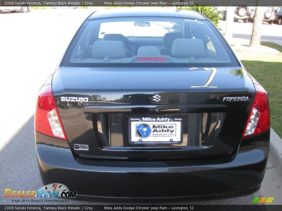 2008 Suzuki Forenza Fantasy Black Metallic / Grey Photo #4
