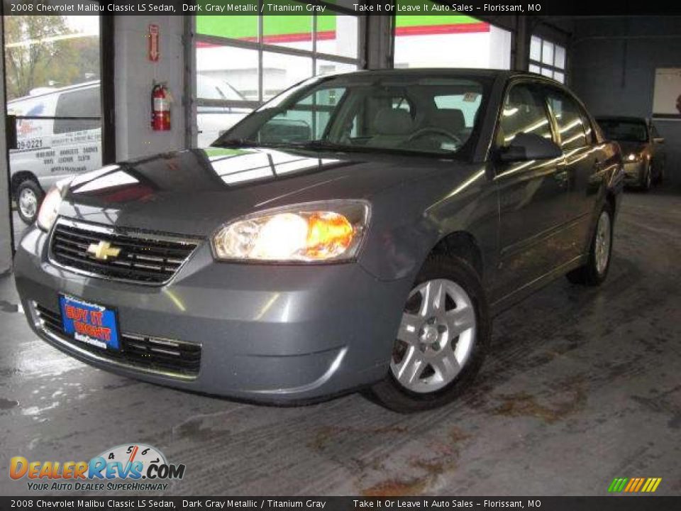 2008 Chevrolet Malibu Classic LS Sedan Dark Gray Metallic / Titanium Gray Photo #1