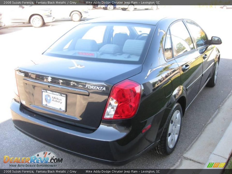 2008 Suzuki Forenza Fantasy Black Metallic / Grey Photo #5