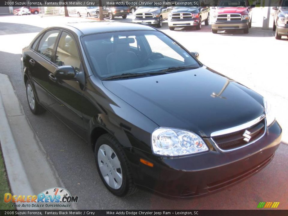 2008 Suzuki Forenza Fantasy Black Metallic / Grey Photo #7