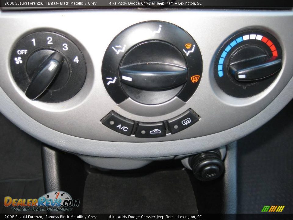 2008 Suzuki Forenza Fantasy Black Metallic / Grey Photo #11