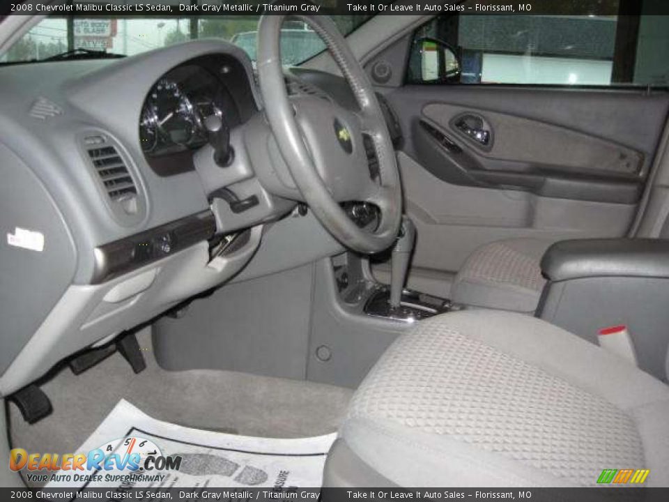 2008 Chevrolet Malibu Classic LS Sedan Dark Gray Metallic / Titanium Gray Photo #6