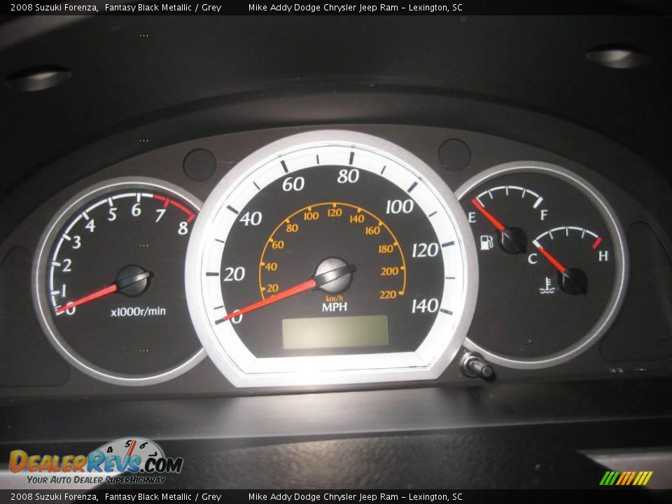 2008 Suzuki Forenza Fantasy Black Metallic / Grey Photo #16