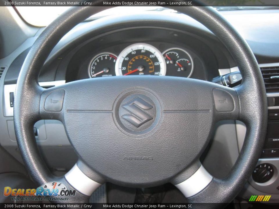 2008 Suzuki Forenza Fantasy Black Metallic / Grey Photo #17