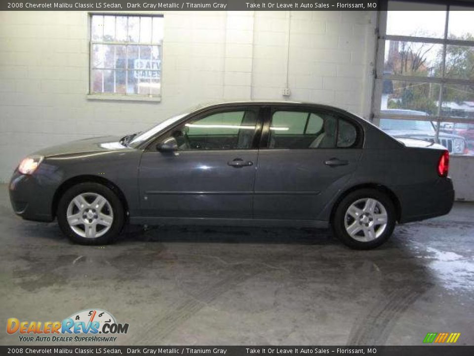2008 Chevrolet Malibu Classic LS Sedan Dark Gray Metallic / Titanium Gray Photo #11
