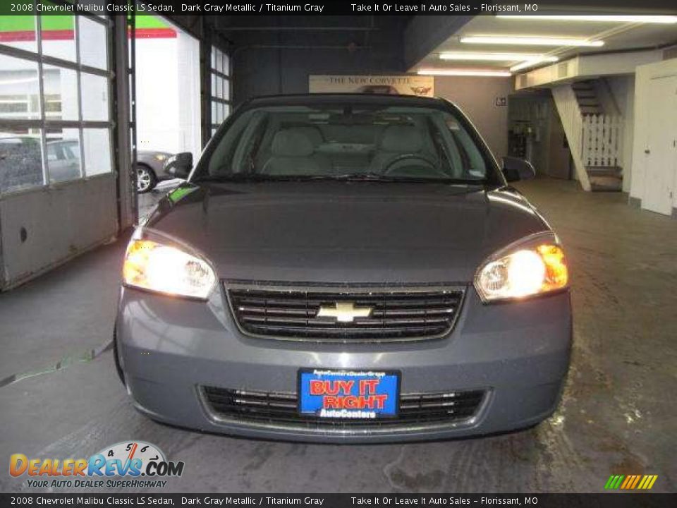2008 Chevrolet Malibu Classic LS Sedan Dark Gray Metallic / Titanium Gray Photo #12