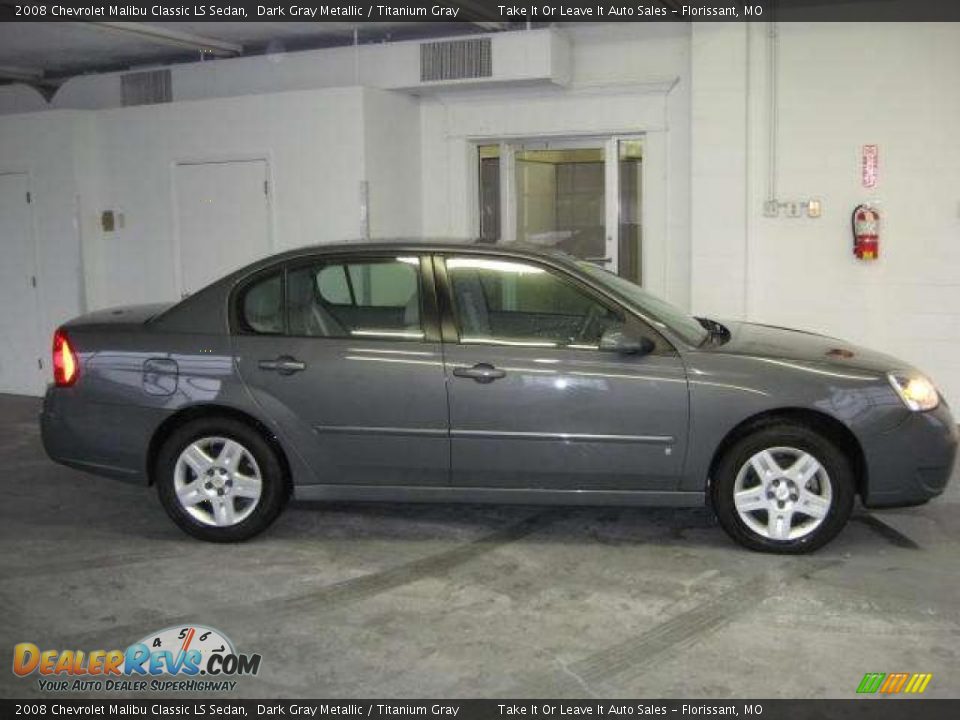 2008 Chevrolet Malibu Classic LS Sedan Dark Gray Metallic / Titanium Gray Photo #13