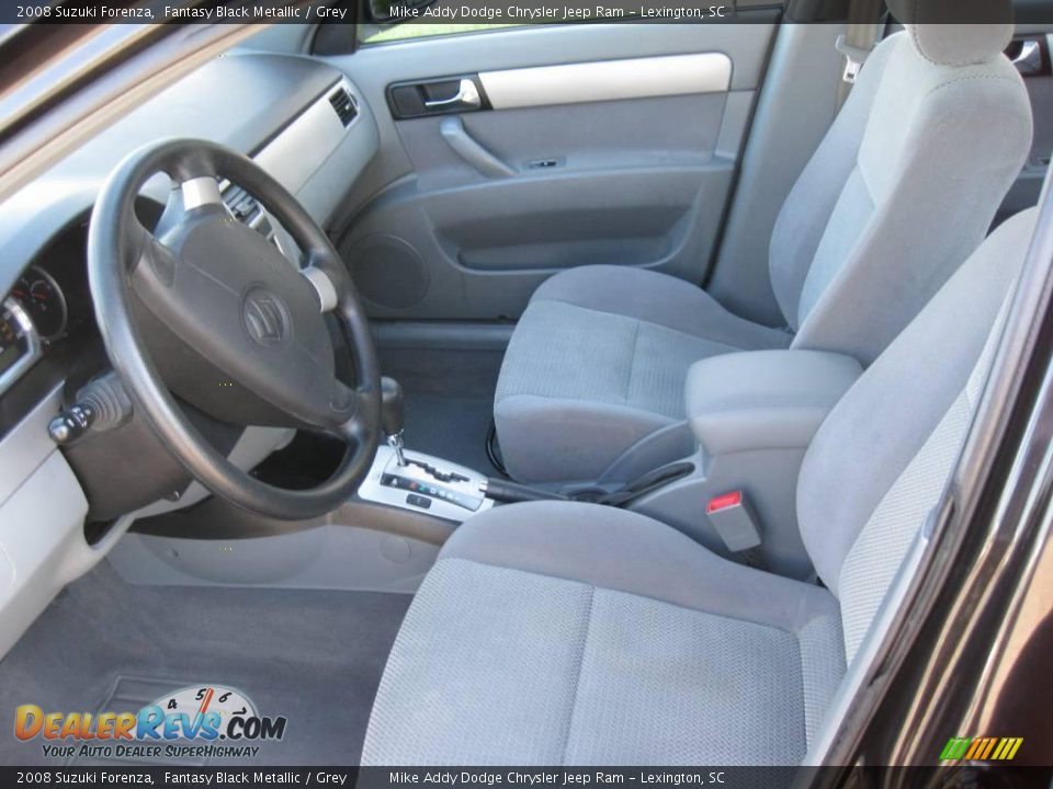 2008 Suzuki Forenza Fantasy Black Metallic / Grey Photo #21