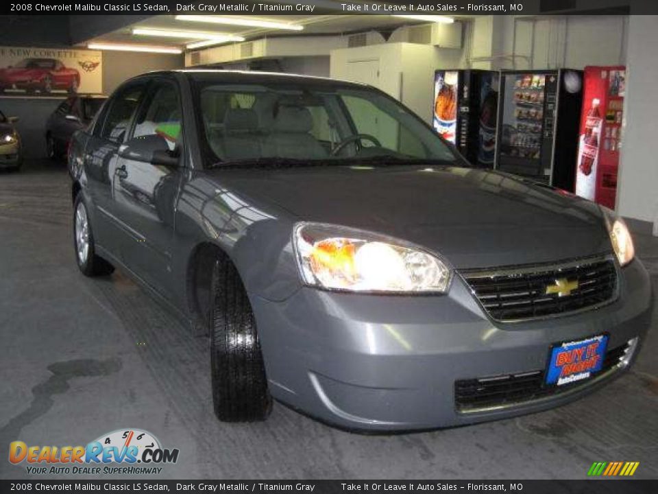 2008 Chevrolet Malibu Classic LS Sedan Dark Gray Metallic / Titanium Gray Photo #14