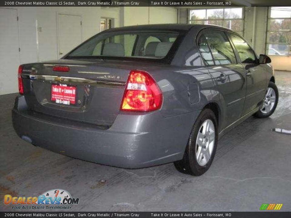 2008 Chevrolet Malibu Classic LS Sedan Dark Gray Metallic / Titanium Gray Photo #15