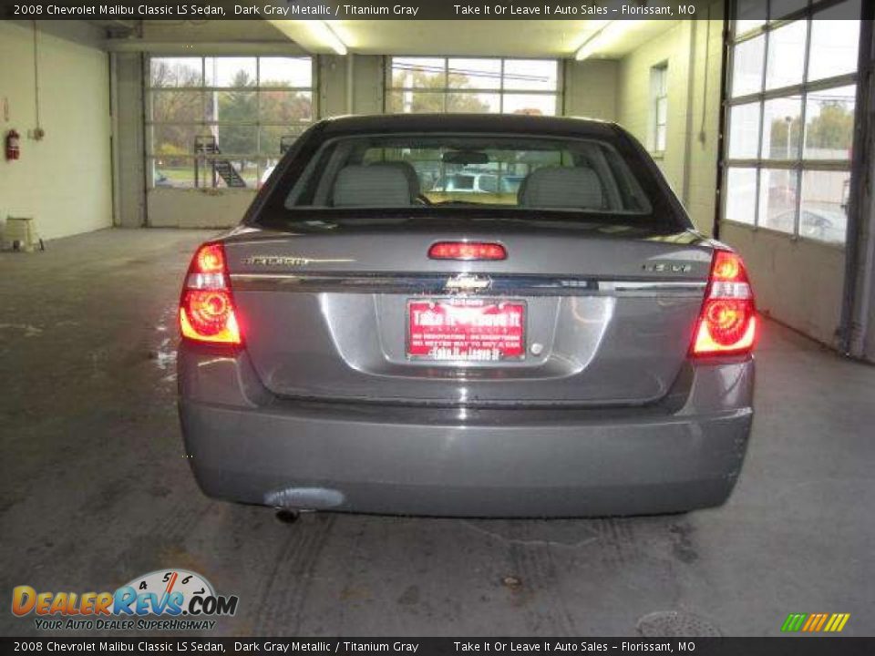 2008 Chevrolet Malibu Classic LS Sedan Dark Gray Metallic / Titanium Gray Photo #16