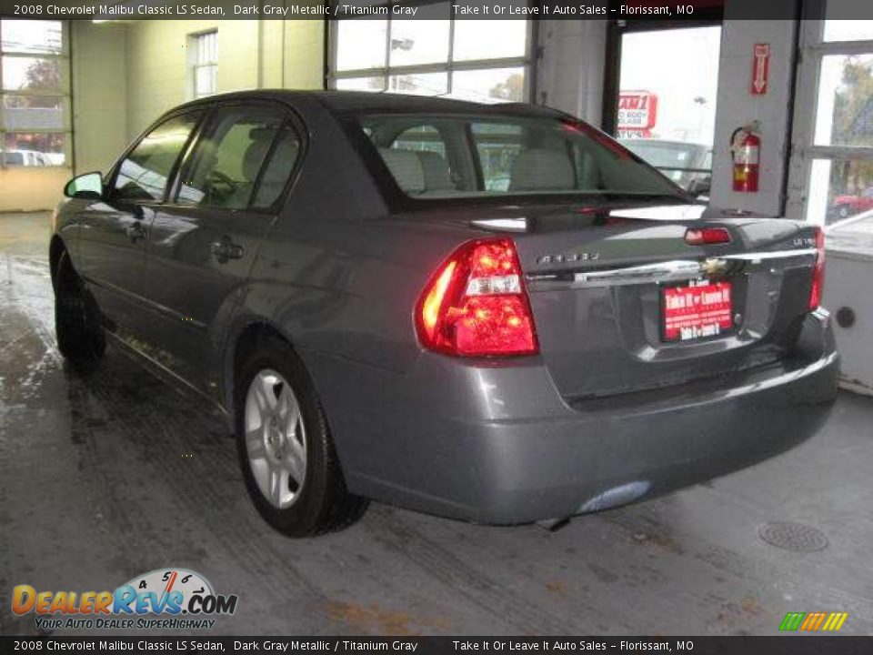 2008 Chevrolet Malibu Classic LS Sedan Dark Gray Metallic / Titanium Gray Photo #17