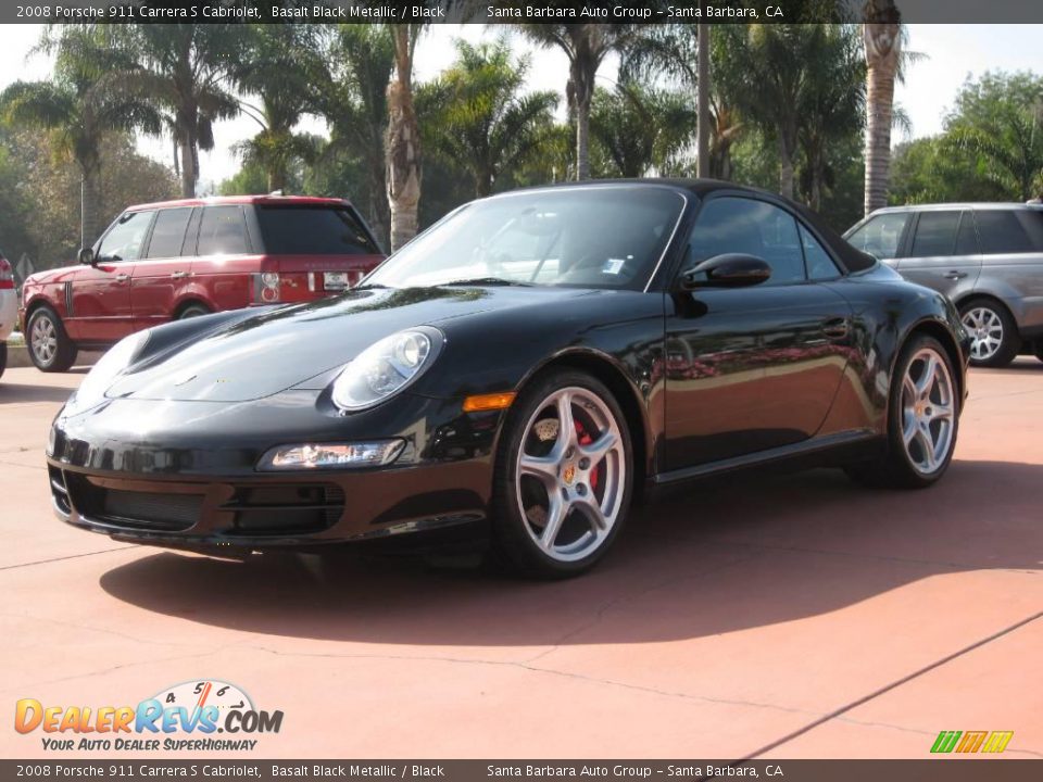 2008 Porsche 911 Carrera S Cabriolet Basalt Black Metallic / Black Photo #2