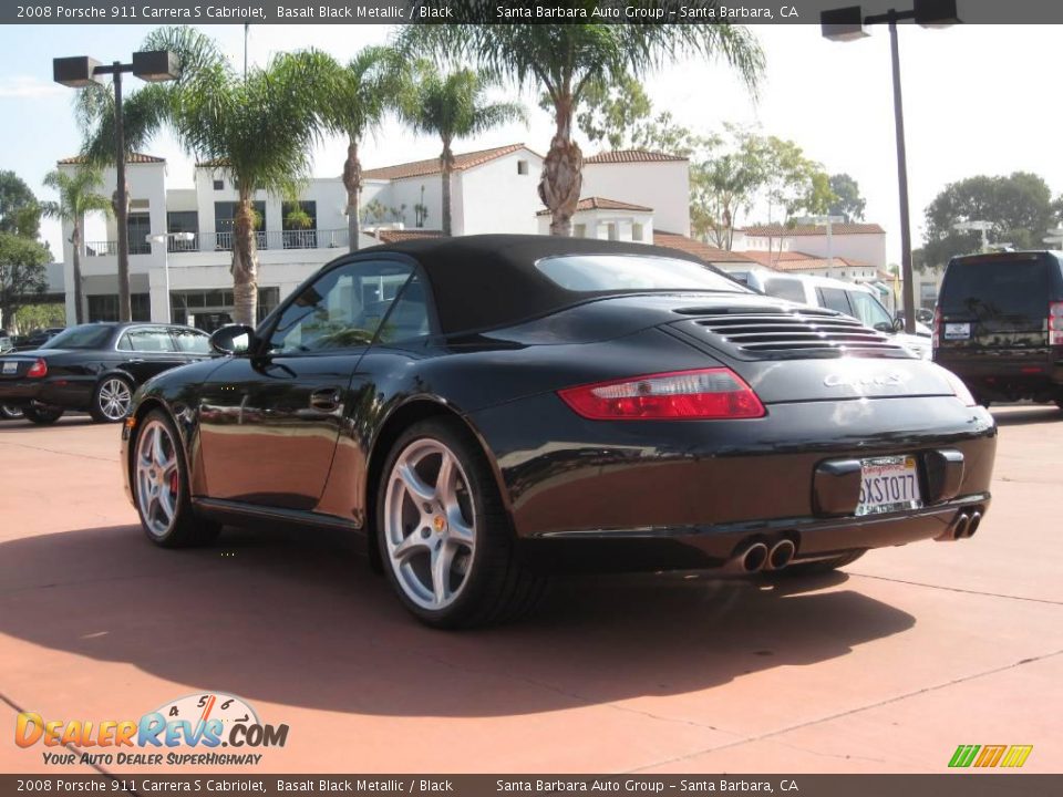 2008 Porsche 911 Carrera S Cabriolet Basalt Black Metallic / Black Photo #3