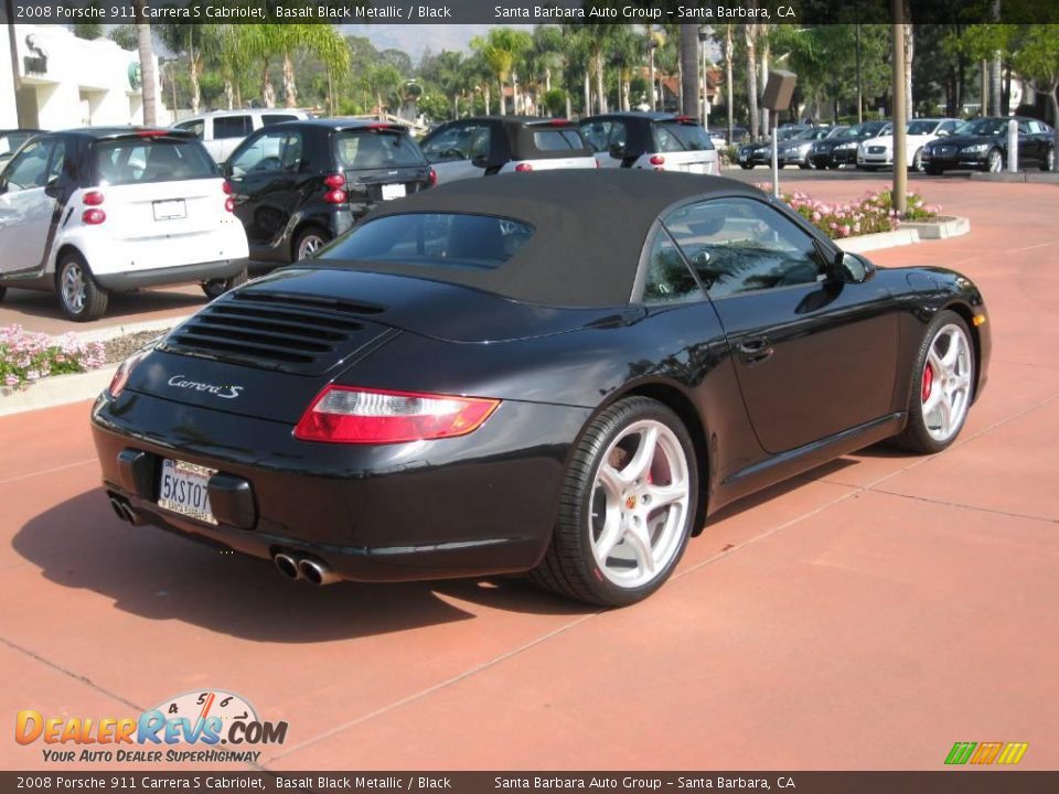 2008 Porsche 911 Carrera S Cabriolet Basalt Black Metallic / Black Photo #5