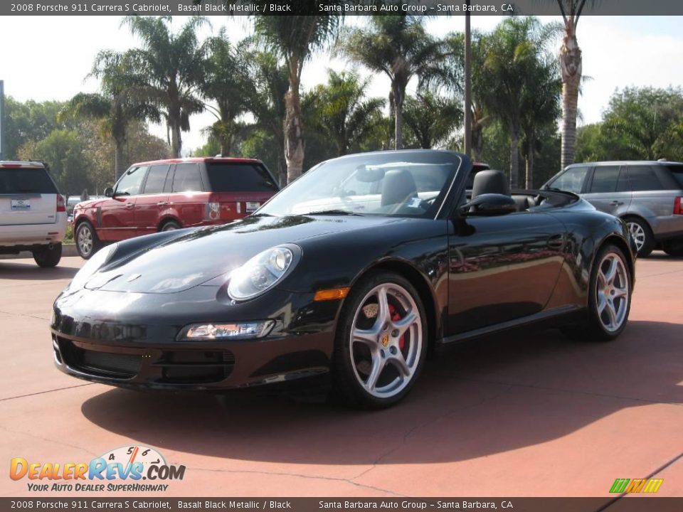 2008 Porsche 911 Carrera S Cabriolet Basalt Black Metallic / Black Photo #7