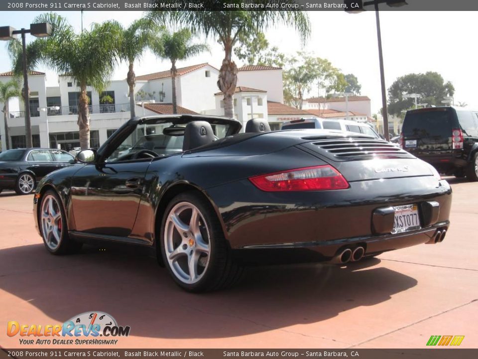 2008 Porsche 911 Carrera S Cabriolet Basalt Black Metallic / Black Photo #8