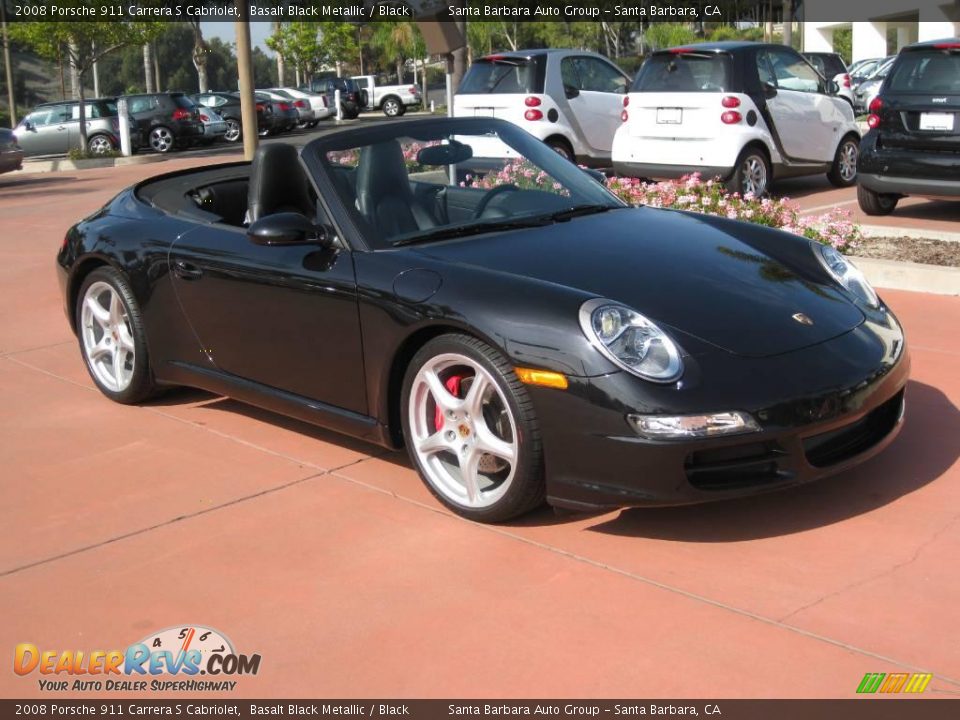 2008 Porsche 911 Carrera S Cabriolet Basalt Black Metallic / Black Photo #11