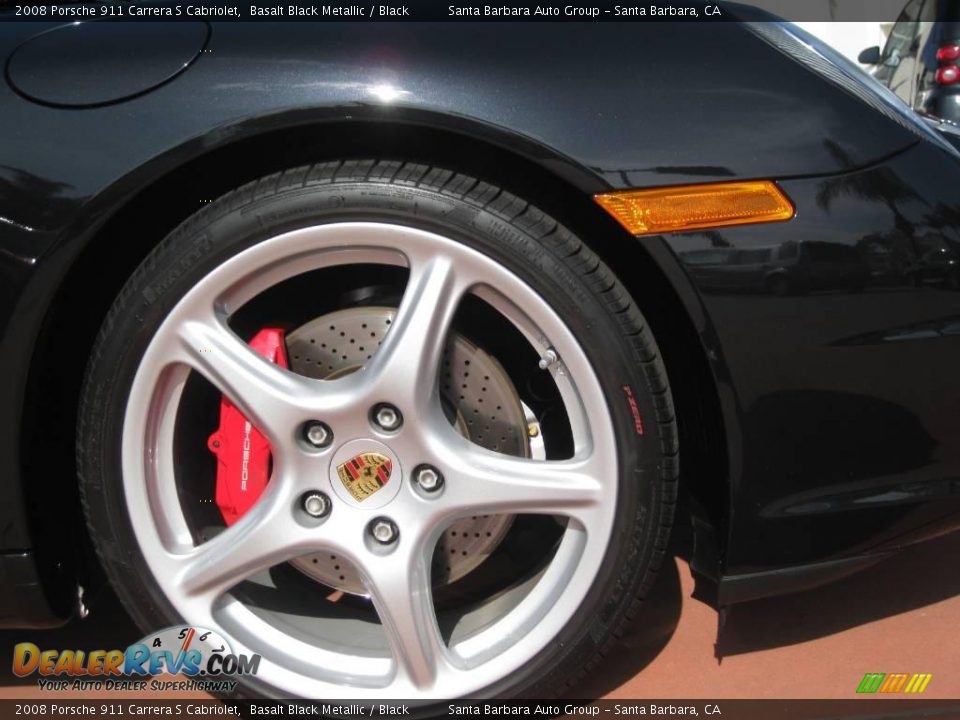 2008 Porsche 911 Carrera S Cabriolet Basalt Black Metallic / Black Photo #12