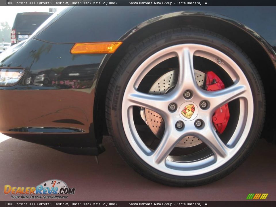 2008 Porsche 911 Carrera S Cabriolet Basalt Black Metallic / Black Photo #13