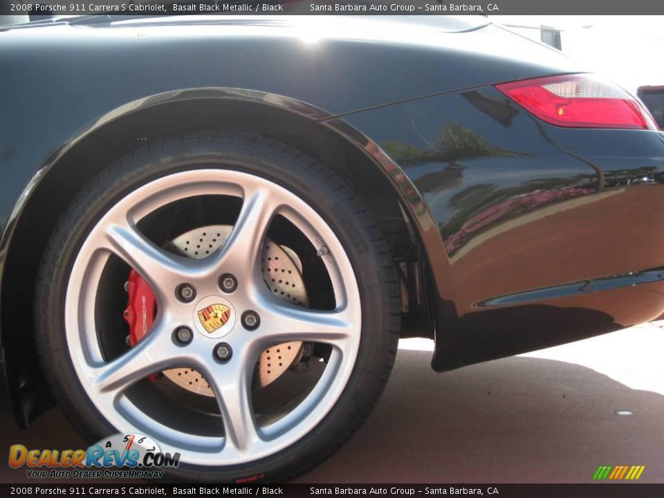 2008 Porsche 911 Carrera S Cabriolet Basalt Black Metallic / Black Photo #14