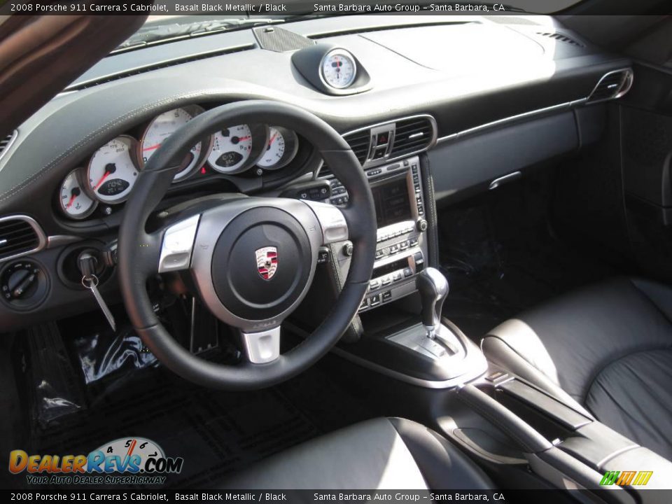 2008 Porsche 911 Carrera S Cabriolet Basalt Black Metallic / Black Photo #17