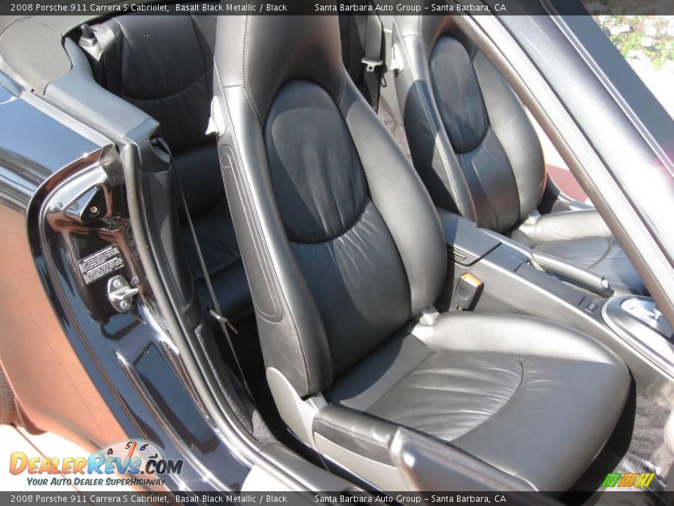 2008 Porsche 911 Carrera S Cabriolet Basalt Black Metallic / Black Photo #19