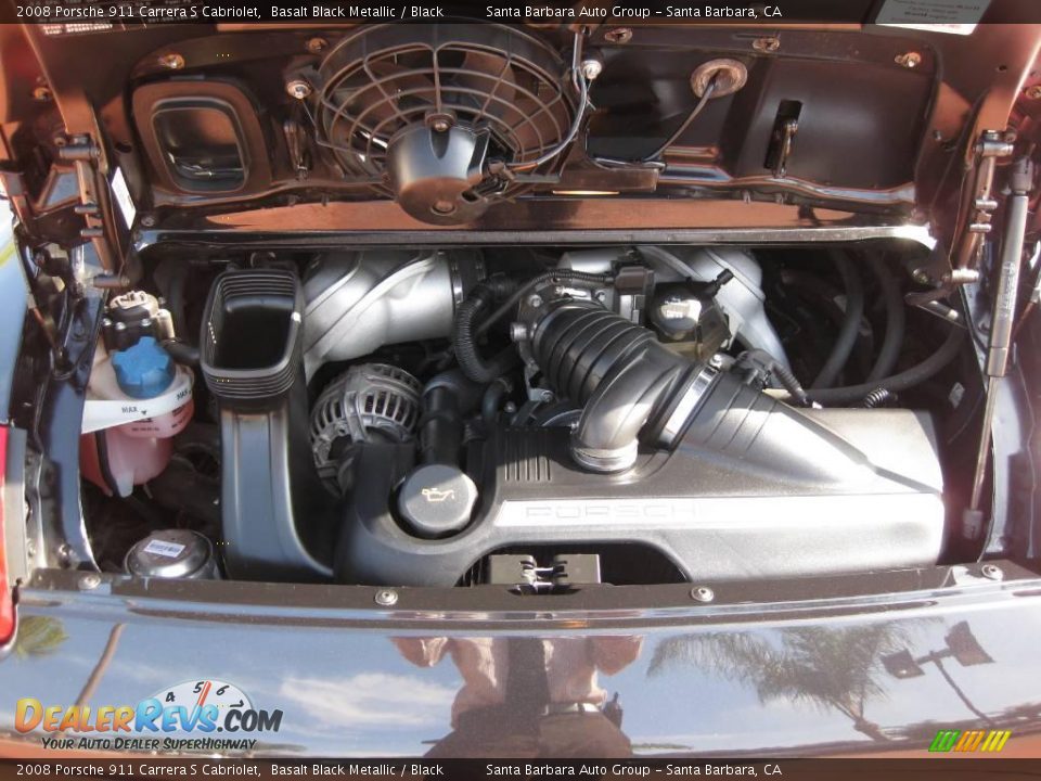 2008 Porsche 911 Carrera S Cabriolet Basalt Black Metallic / Black Photo #25
