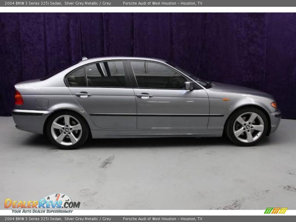 2004 BMW 3 Series 325i Sedan Silver Grey Metallic / Grey Photo #3
