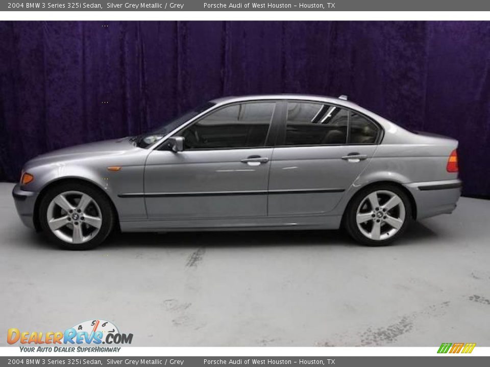 2004 BMW 3 Series 325i Sedan Silver Grey Metallic / Grey Photo #4