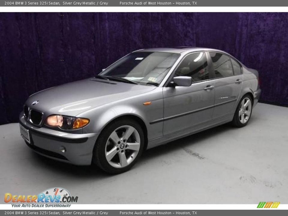 2004 BMW 3 Series 325i Sedan Silver Grey Metallic / Grey Photo #6