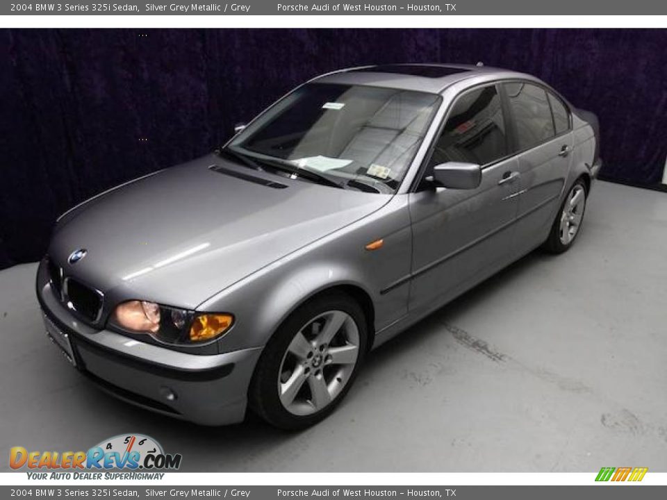 2004 BMW 3 Series 325i Sedan Silver Grey Metallic / Grey Photo #8