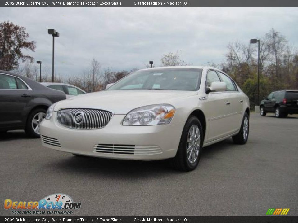 2009 Buick Lucerne CXL White Diamond Tri-coat / Cocoa/Shale Photo #1