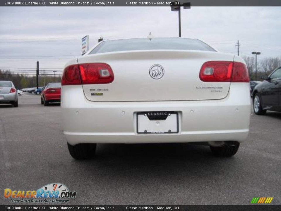 2009 Buick Lucerne CXL White Diamond Tri-coat / Cocoa/Shale Photo #4