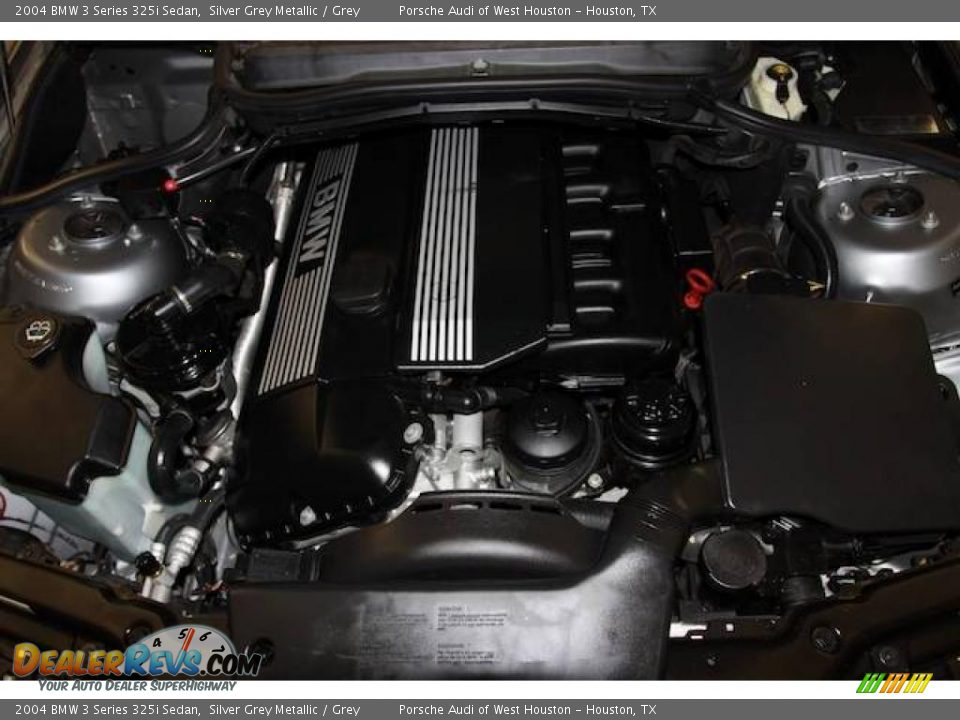 2004 BMW 3 Series 325i Sedan Silver Grey Metallic / Grey Photo #28