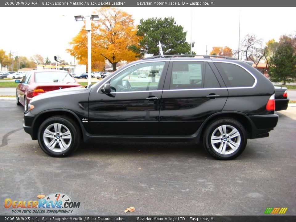 2006 BMW X5 4.4i Black Sapphire Metallic / Black Dakota Leather Photo #2