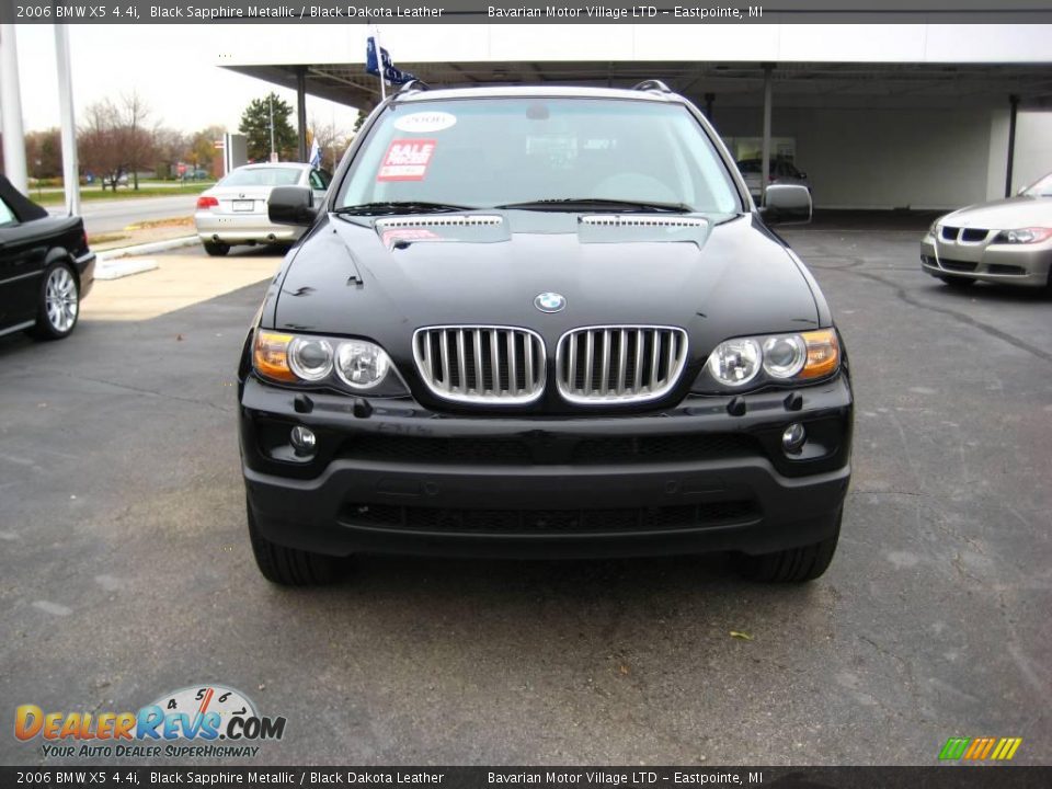 2006 BMW X5 4.4i Black Sapphire Metallic / Black Dakota Leather Photo #8