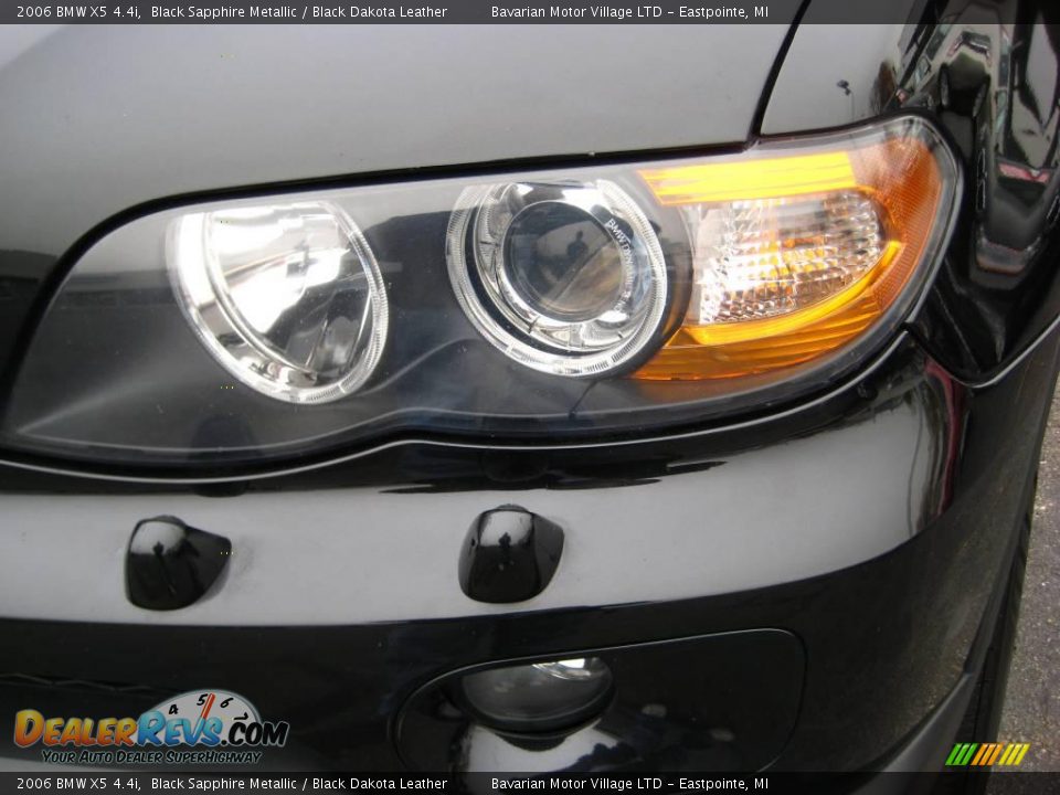 2006 BMW X5 4.4i Black Sapphire Metallic / Black Dakota Leather Photo #9