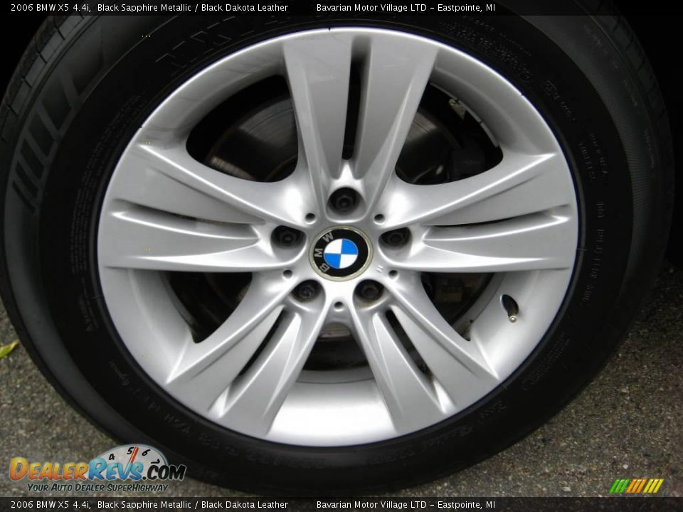 2006 BMW X5 4.4i Black Sapphire Metallic / Black Dakota Leather Photo #10