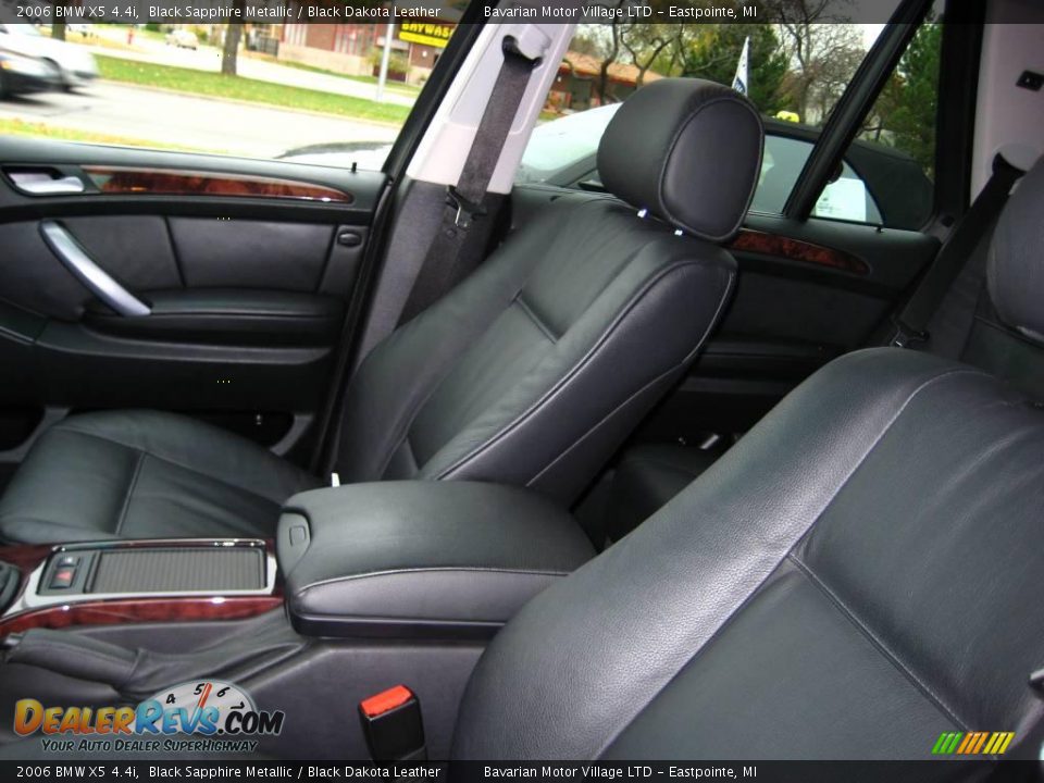 2006 BMW X5 4.4i Black Sapphire Metallic / Black Dakota Leather Photo #13