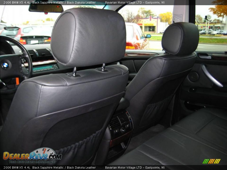 2006 BMW X5 4.4i Black Sapphire Metallic / Black Dakota Leather Photo #14