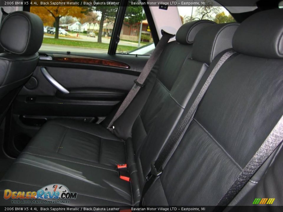 2006 BMW X5 4.4i Black Sapphire Metallic / Black Dakota Leather Photo #15