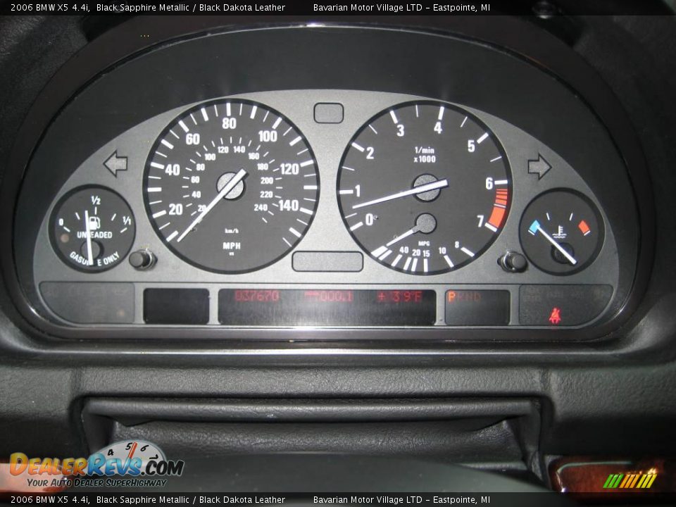 2006 BMW X5 4.4i Black Sapphire Metallic / Black Dakota Leather Photo #22