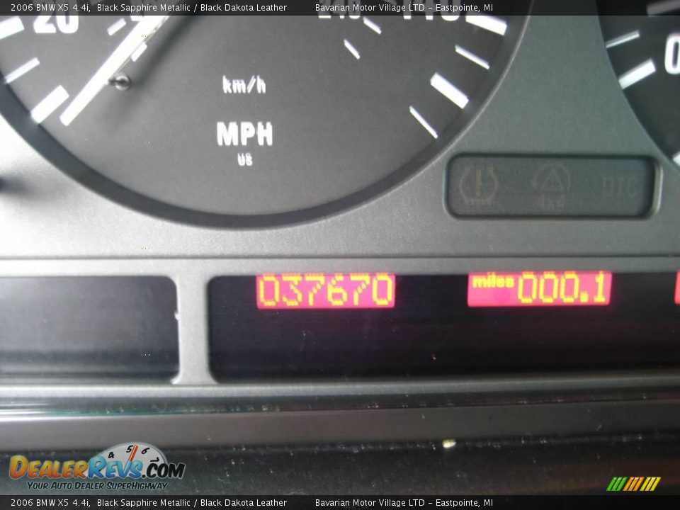 2006 BMW X5 4.4i Black Sapphire Metallic / Black Dakota Leather Photo #23