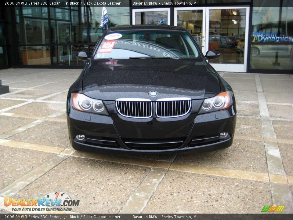 2006 BMW 3 Series 330i Sedan Jet Black / Black Dakota Leather Photo #3